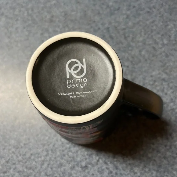 Prima Design Floral And Leaf Ribbed Cat Coffee Mug - Picture 4 of 4